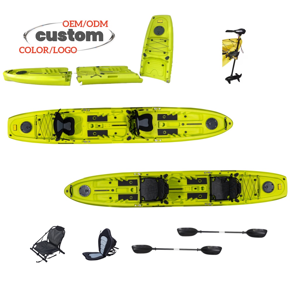 New Modular Tandem Double Sit- - مراجعة Fishing Kayak Sit On Top وسعره